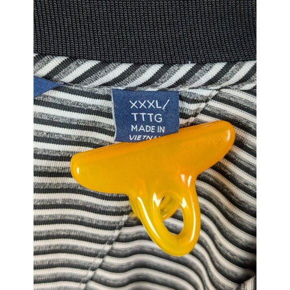 Cincinnati Bearcats Polo Shirt Mens 3XL Black White Stripe Cutter & Buck UC NCAA - Picture 3 of 4